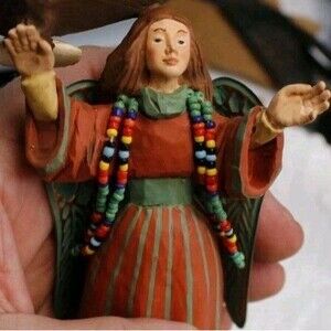 HALLMARK Keepsake Ornament Soaring With Angels Folk Art Americana 1998